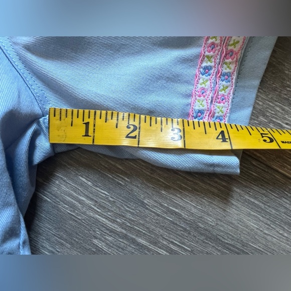 Vintage 70s 80s Flower Applique & Ribbon Embellished High Waisted Shorts. Size S - Picture 12 of 12